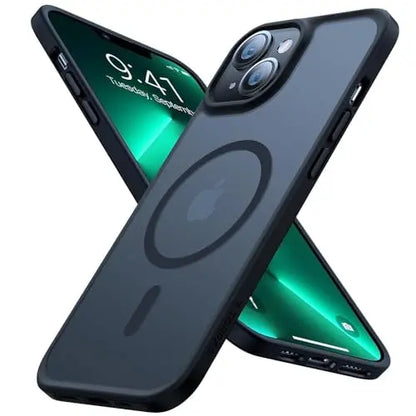 TORRAS Guardian-Mag für iPhone 16 Hülle für MagSafe (TOP Militärschutz & Magnetkraft) Matt Durchscheinende Rückseite Hülle für iPhone 16 Case Dünn Schwarz - Cleverandsmart