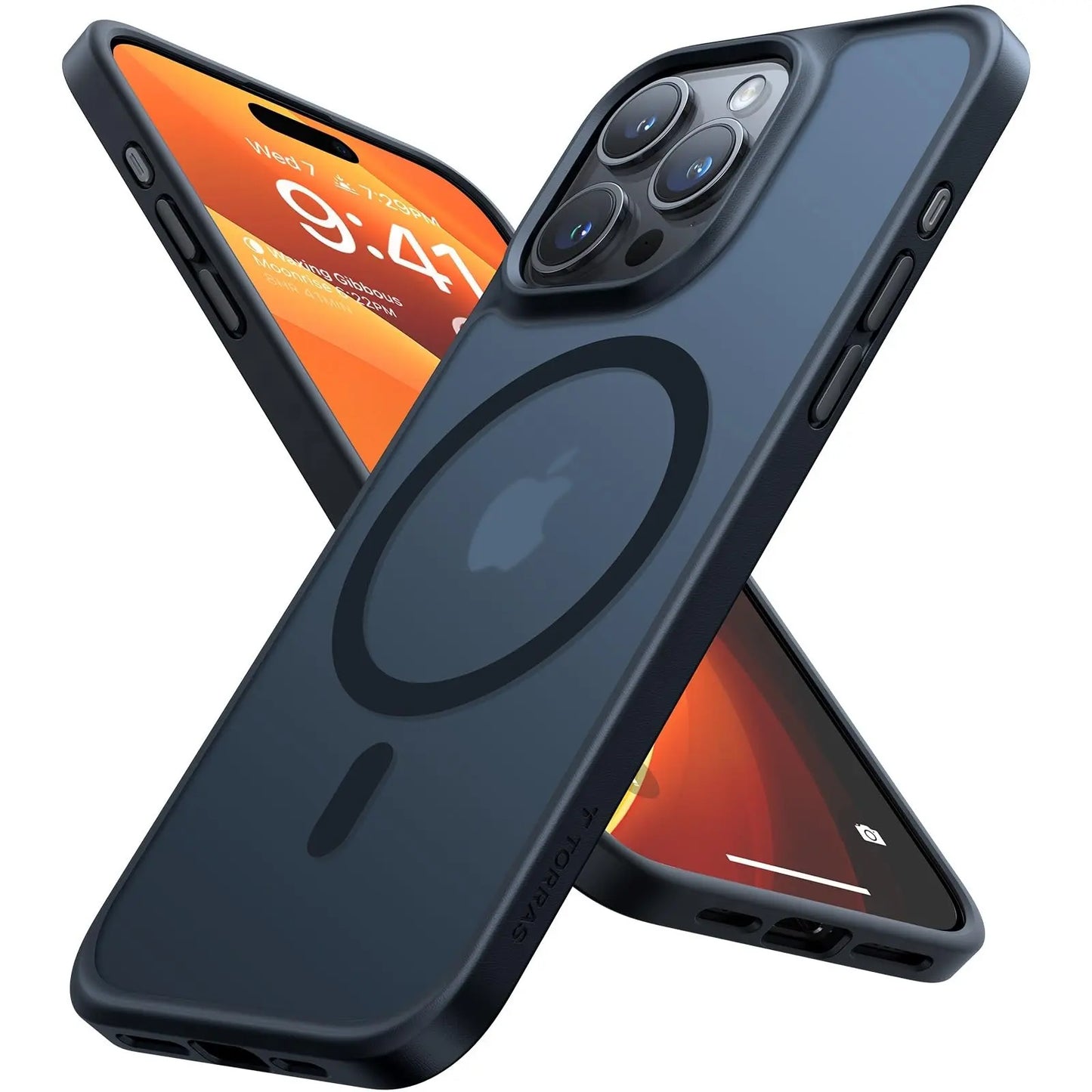 TORRAS Guardian-Mag für iPhone 16 Hülle für MagSafe (TOP Militärschutz & Magnetkraft) Matt Durchscheinende Rückseite Hülle für iPhone 16 Case Dünn Schwarz - Cleverandsmart