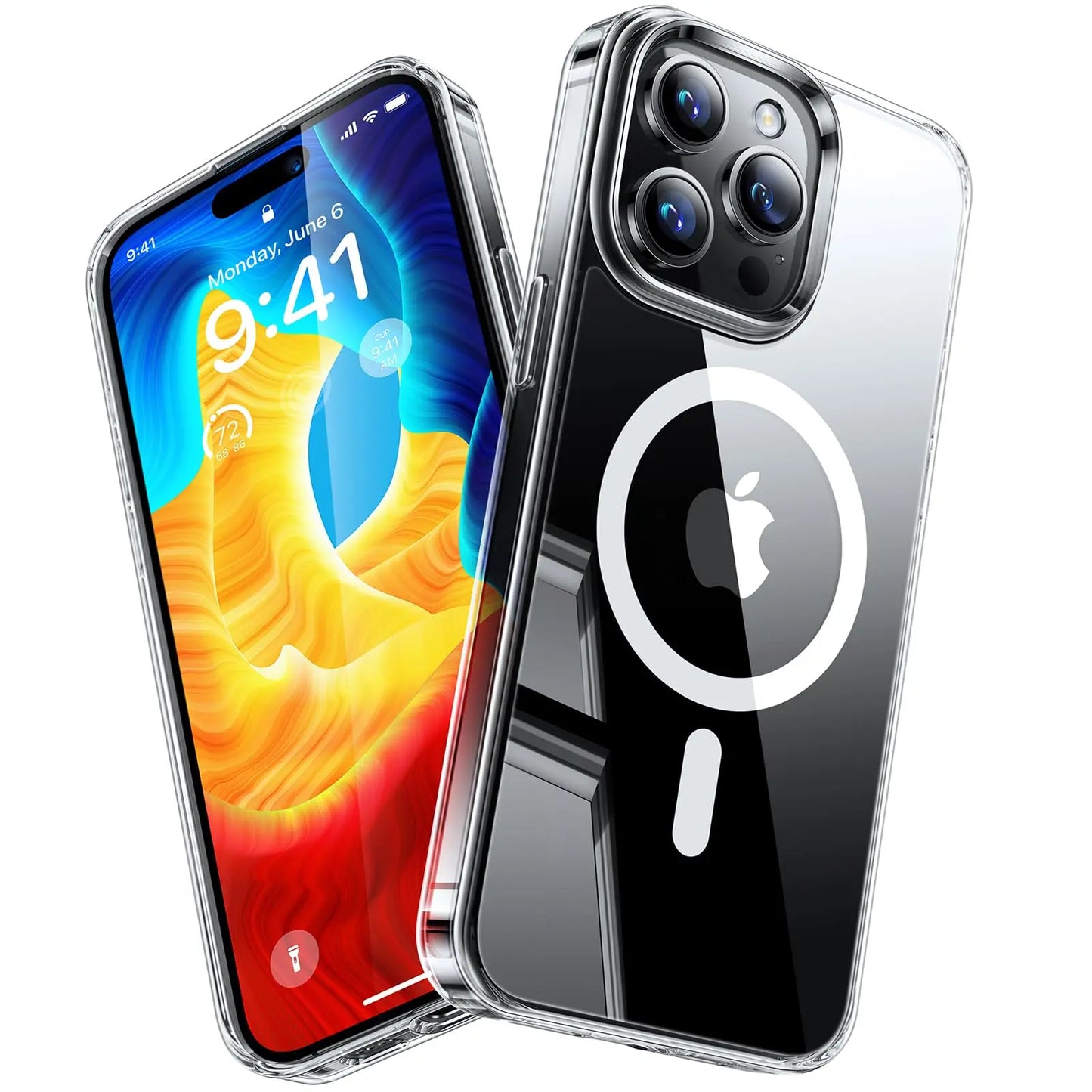 TORRAS Guardian-Mag für iPhone 16 Hülle für MagSafe (TOP Militärschutz & Magnetkraft) Matt Durchscheinende Rückseite Hülle für iPhone 16 Case Dünn Schwarz - Cleverandsmart