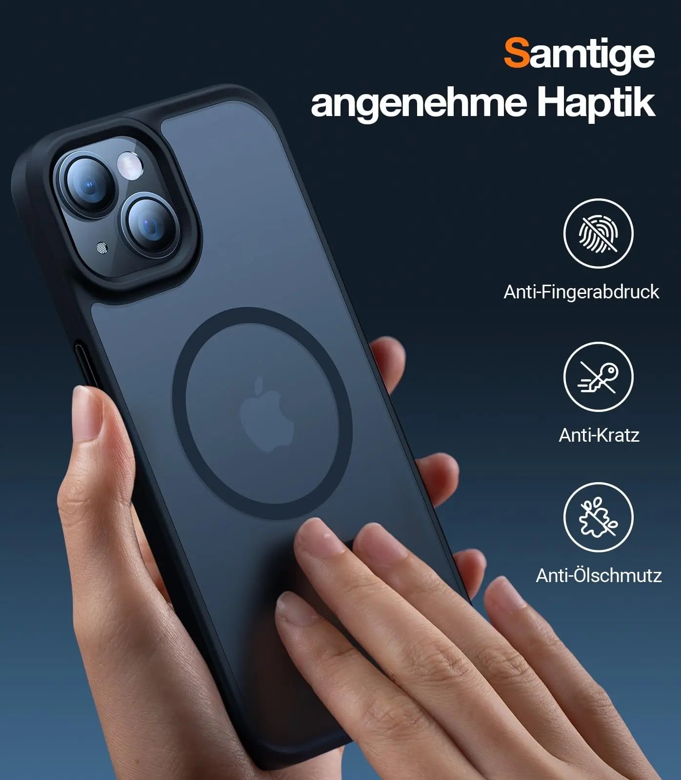 TORRAS Guardian-Mag für iPhone 16 Hülle für MagSafe (TOP Militärschutz & Magnetkraft) Matt Durchscheinende Rückseite Hülle für iPhone 16 Case Dünn Schwarz - Cleverandsmart