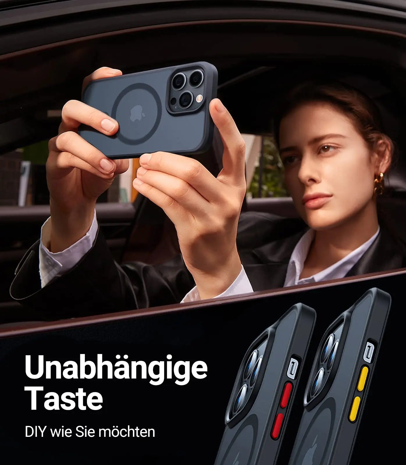 TORRAS Guardian-Mag für iPhone 16 Hülle für MagSafe (TOP Militärschutz & Magnetkraft) Matt Durchscheinende Rückseite Hülle für iPhone 16 Case Dünn Schwarz - Cleverandsmart