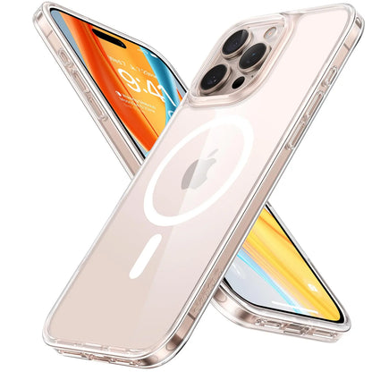TORRAS Guardian-Mag für iPhone 16 Hülle für MagSafe (TOP Militärschutz & Magnetkraft) Matt Durchscheinende Rückseite Hülle für iPhone 16 Case Dünn Schwarz - Cleverandsmart